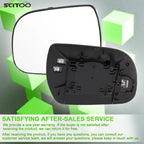 Set of 2 Chrome Heated Side Mirror Glass for Toyota Sienna (2011–2014)