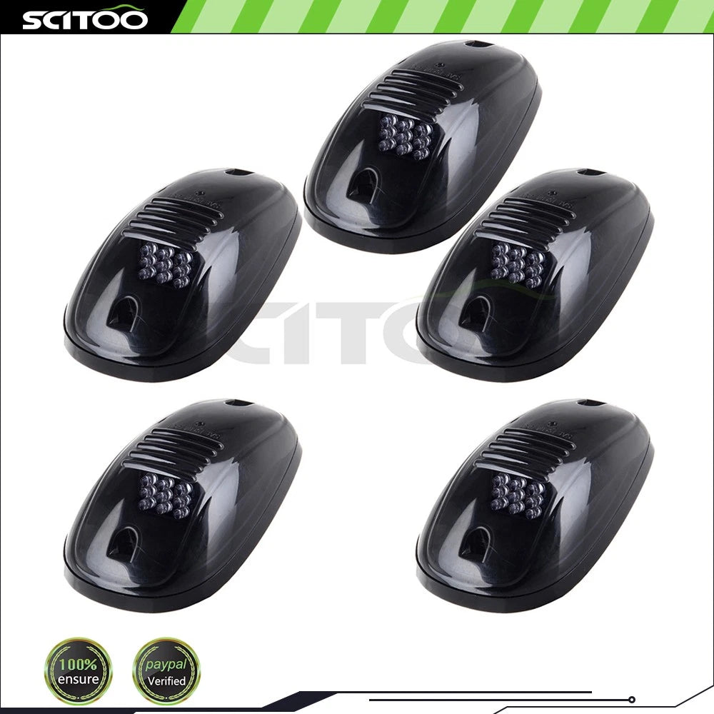 5PCS Smoke Lens Amber LED Cab Marker Running Light for Dodge Ram (2003–2016)