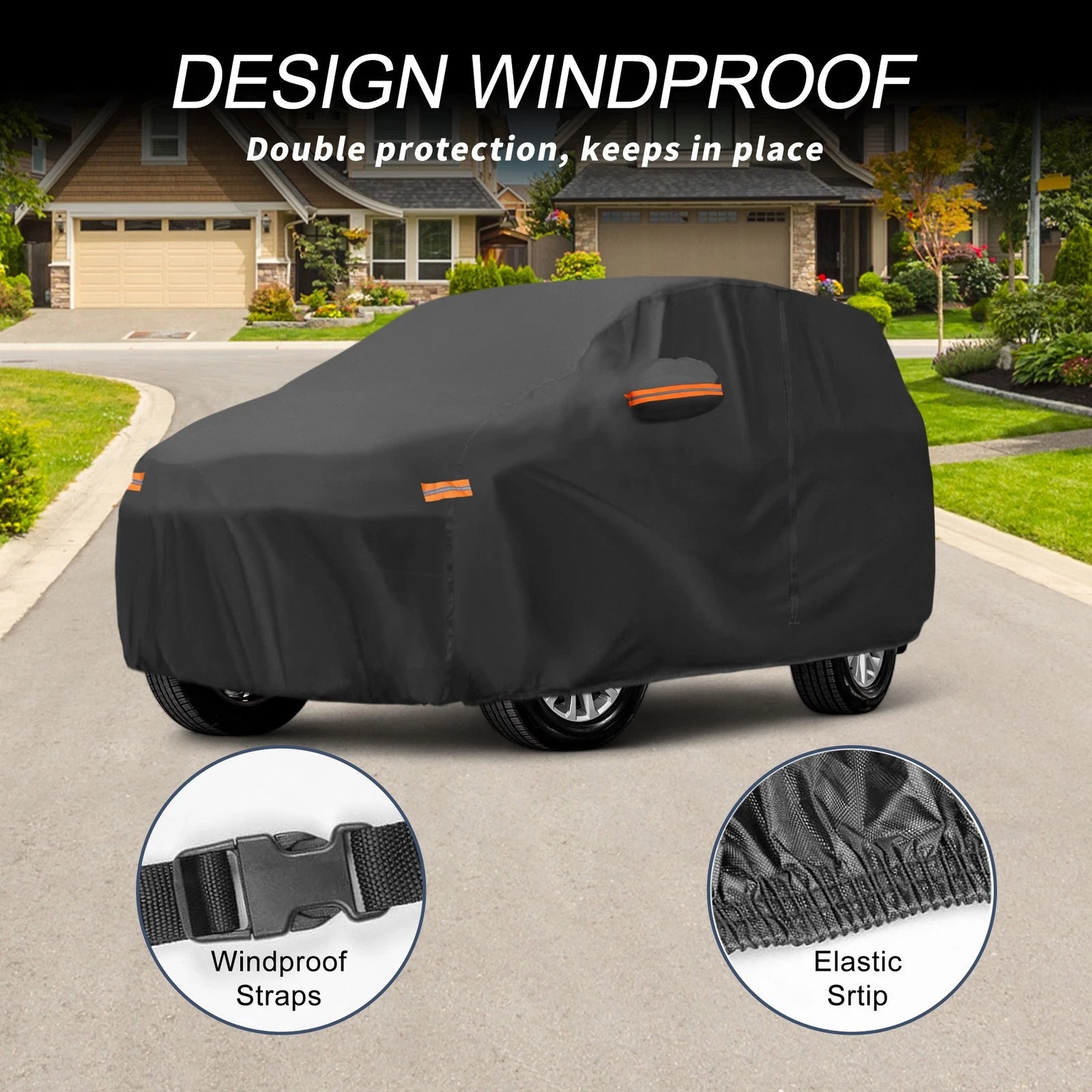 Waterproof Aluminum Film Car Cover for Toyota Land Cruiser 