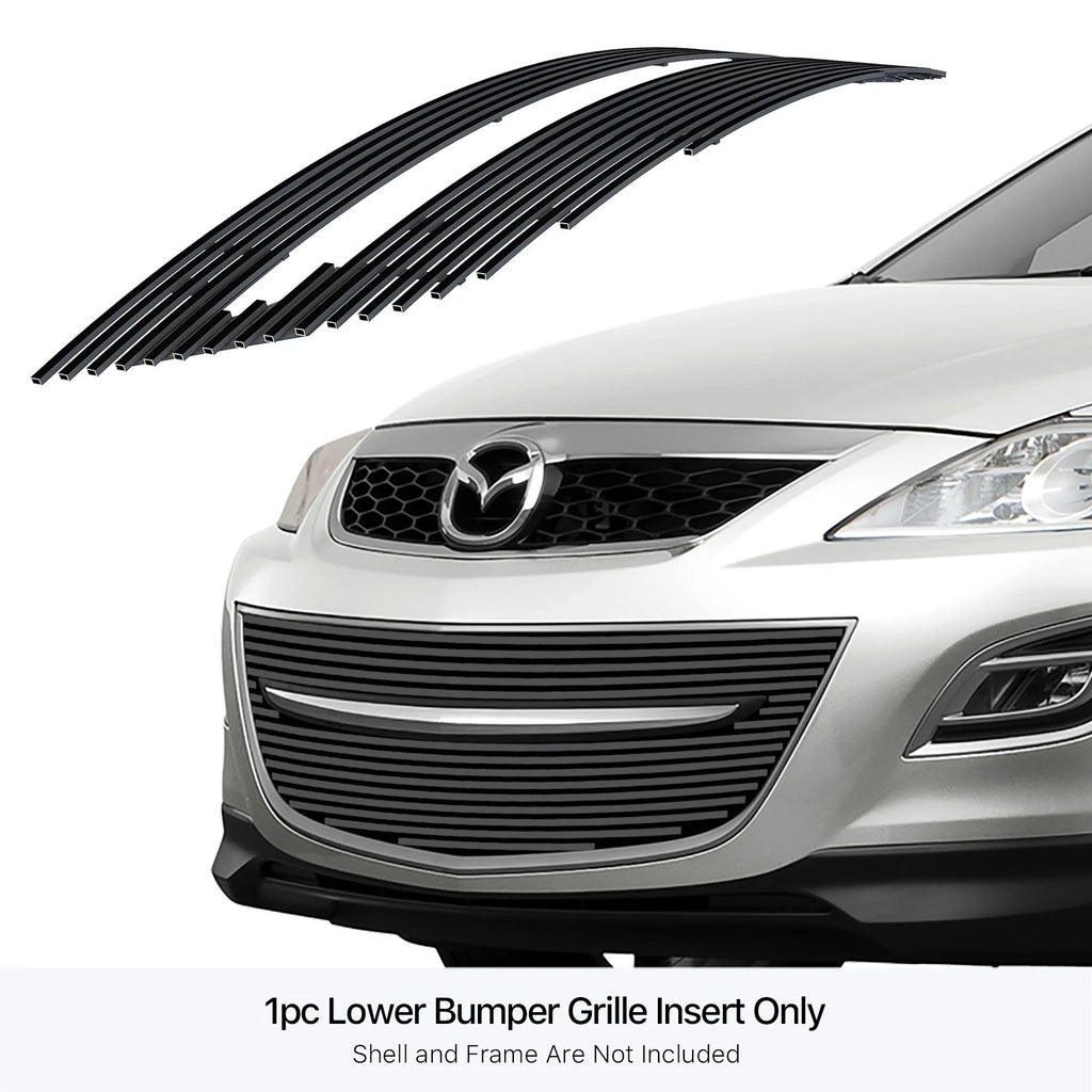Lower Bumper Grill Insert for Mazda CX-9 (2010-2012) - Stainless Black Billet