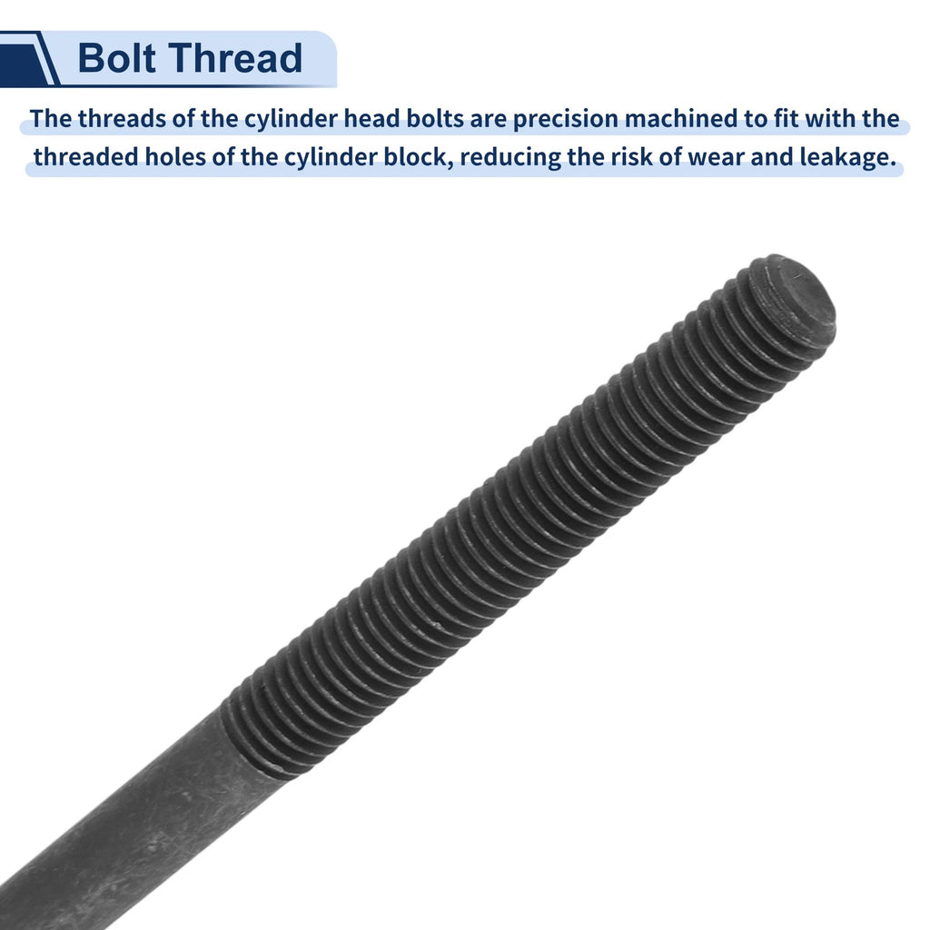 Set of 10 Engine Cylinder Head Bolts for Toyota Corolla 1.8L L4 (2009–2020) No. ES 72434