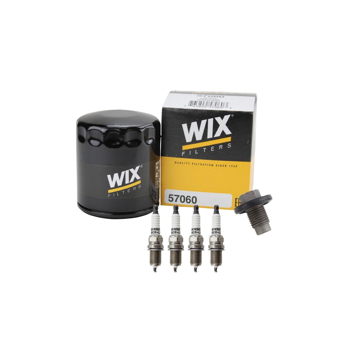 Wix Engine Oil Filter & Denso Spark Plugs Set for Compass Patriot Sebring (L4)