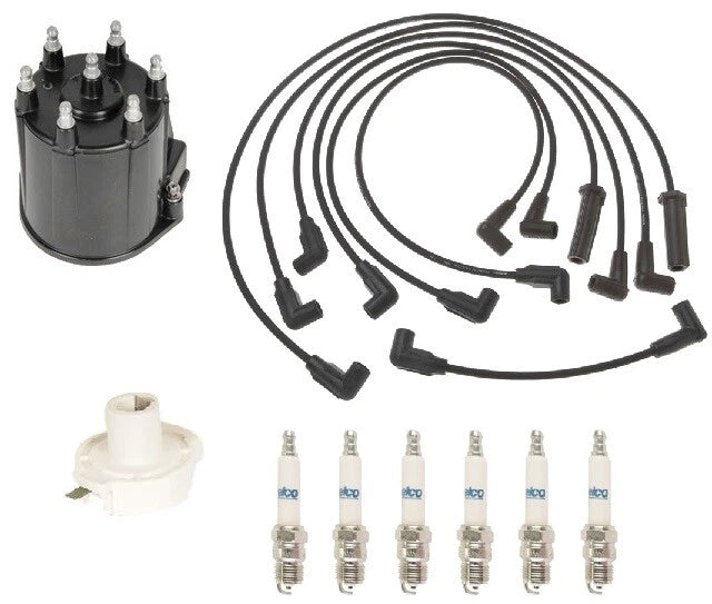 ACDelco Ignition Kit for GMC Sonoma V6 (1991–1998) - Rotor, Cap, Wires, Plugs