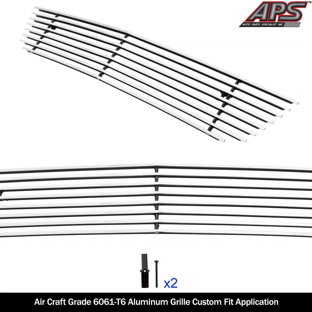 Aluminum Chrome Billet Grille Insert for Ford Mustang (2018-2022)