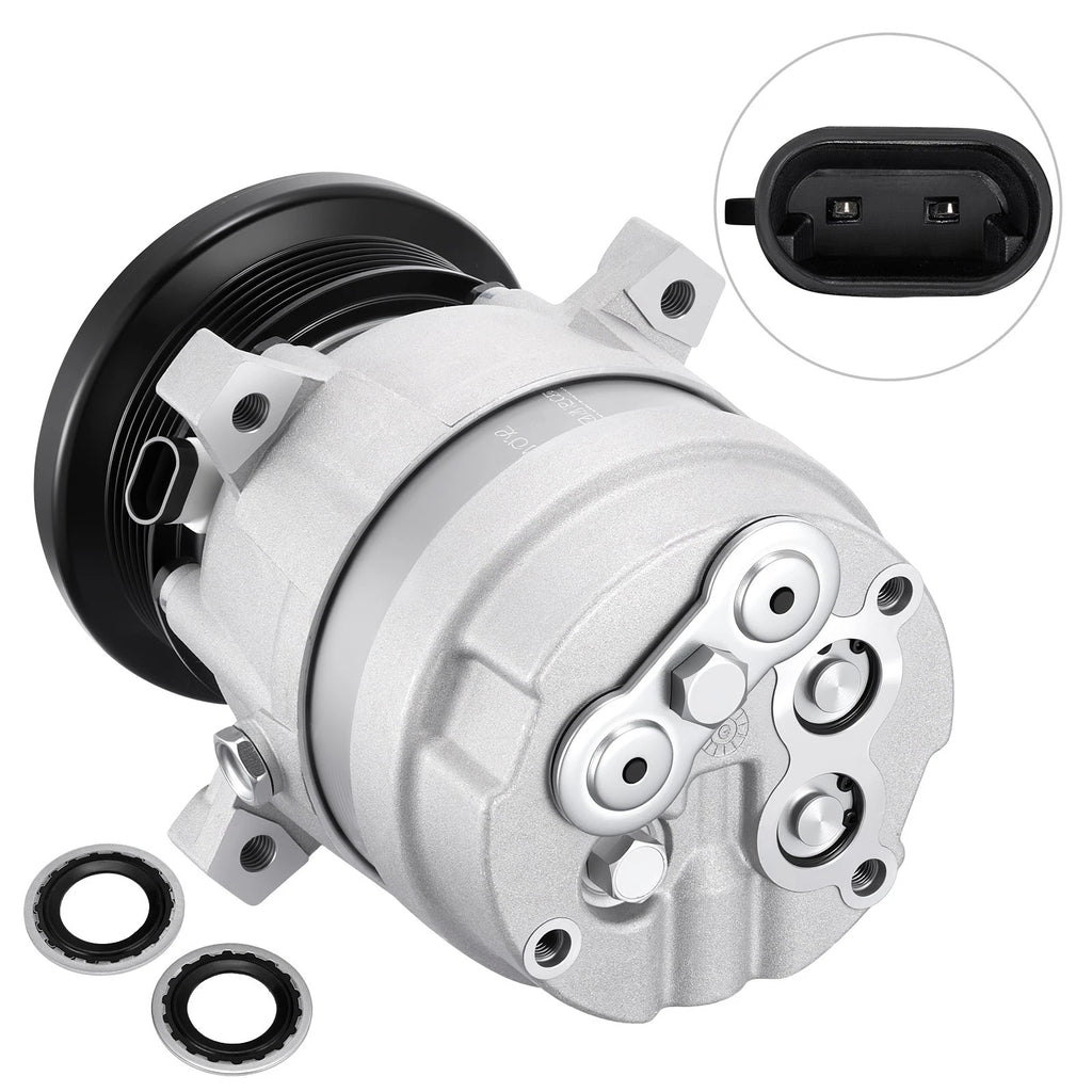A/C Compressor for Pontiac Grand Prix 1994–1996 (3.4L, W/Clutch, 20215C, 6511333)
