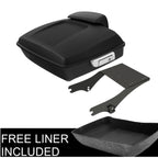 Chopped Trunk Pad Mount Rack for Harley Touring Street Road Glide (1997–2008)