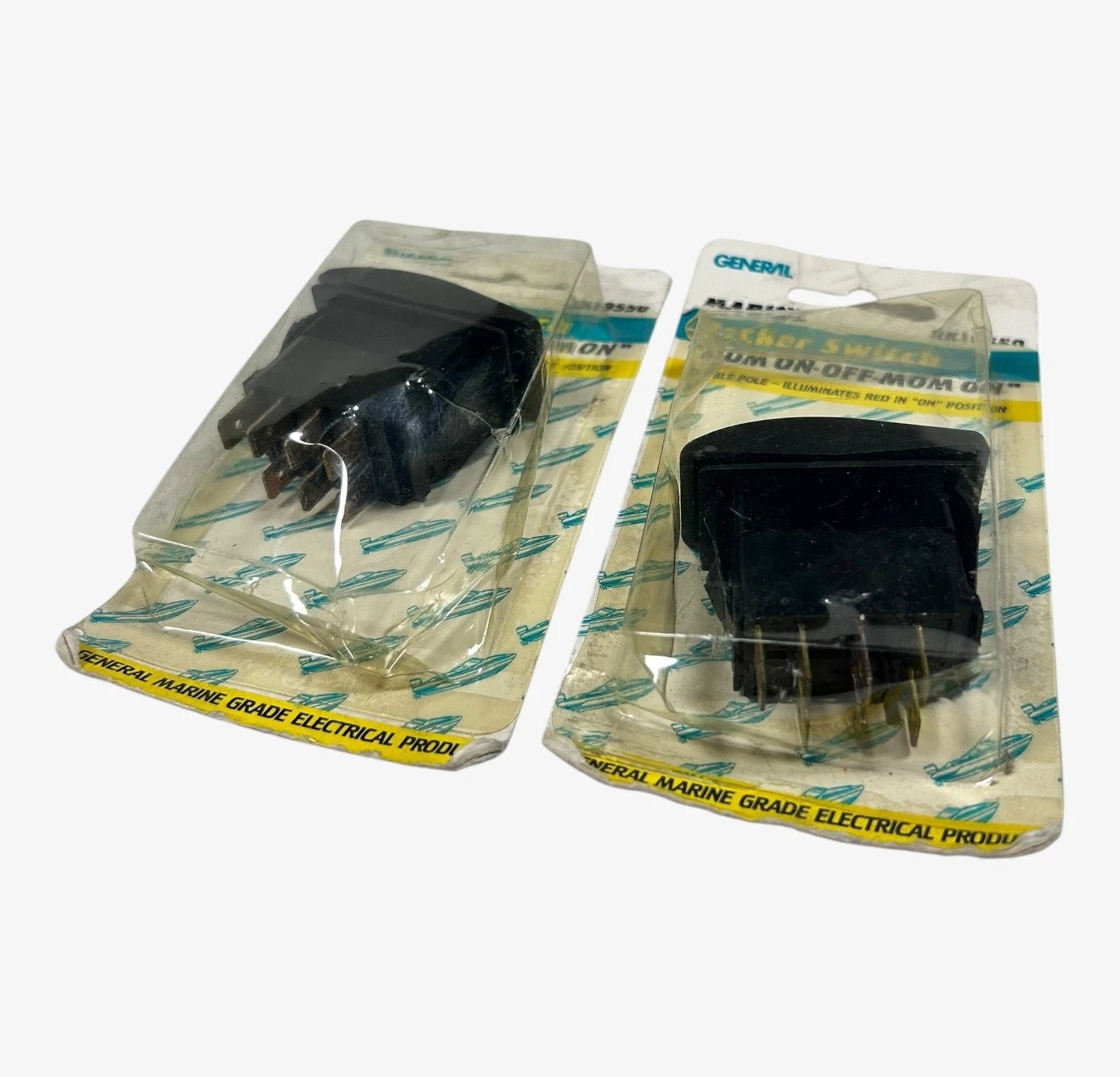 2X Rocker Switch for General Marine RK19550 (Mom On-Off-Mom On)
