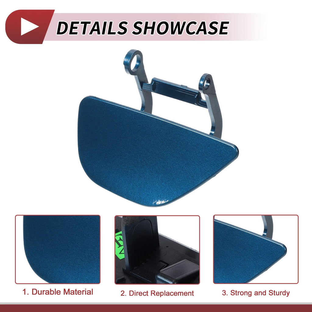 Front Left Washer Nozzle Cover Cap No. 51117248063 for BMW 535i GT (2010–2017) Blue