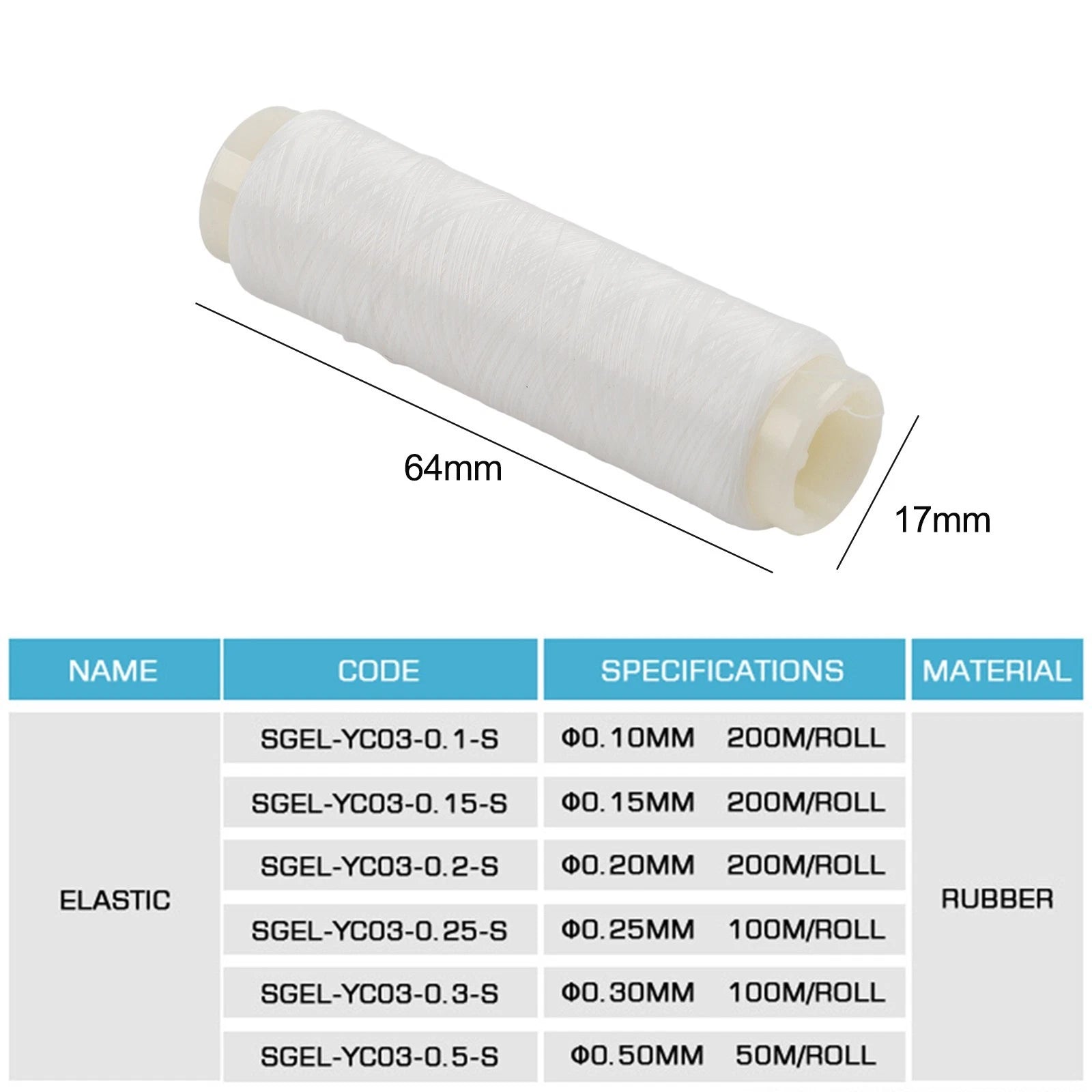 Nylon Fishing Line for Lightweight Use (0.10 to 0.50mm Diameter)