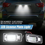 2X White LED License Plate Light Assembly YL8Z13550AA 2835SMD for Mazda