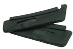 Sunvisor Covers for Chevrolet Camaro (2010–2015) - Leather Synthetic, White Stitch