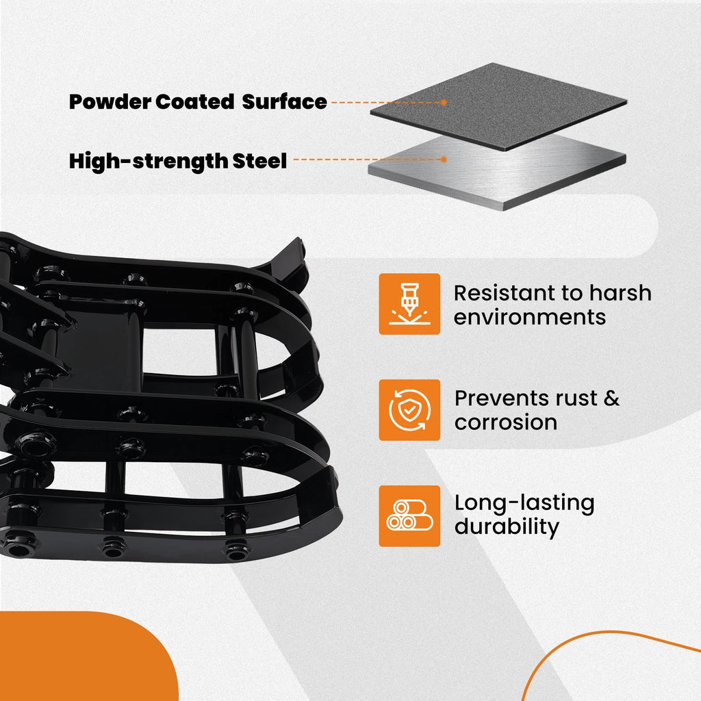 Grapple for Mini Excavator 0.8-1.8 Tons (465mm, 25mm Hinge)