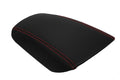 Leather Console Lid Armrest Cover for Ford Fusion (2013–2020) Red Stitch