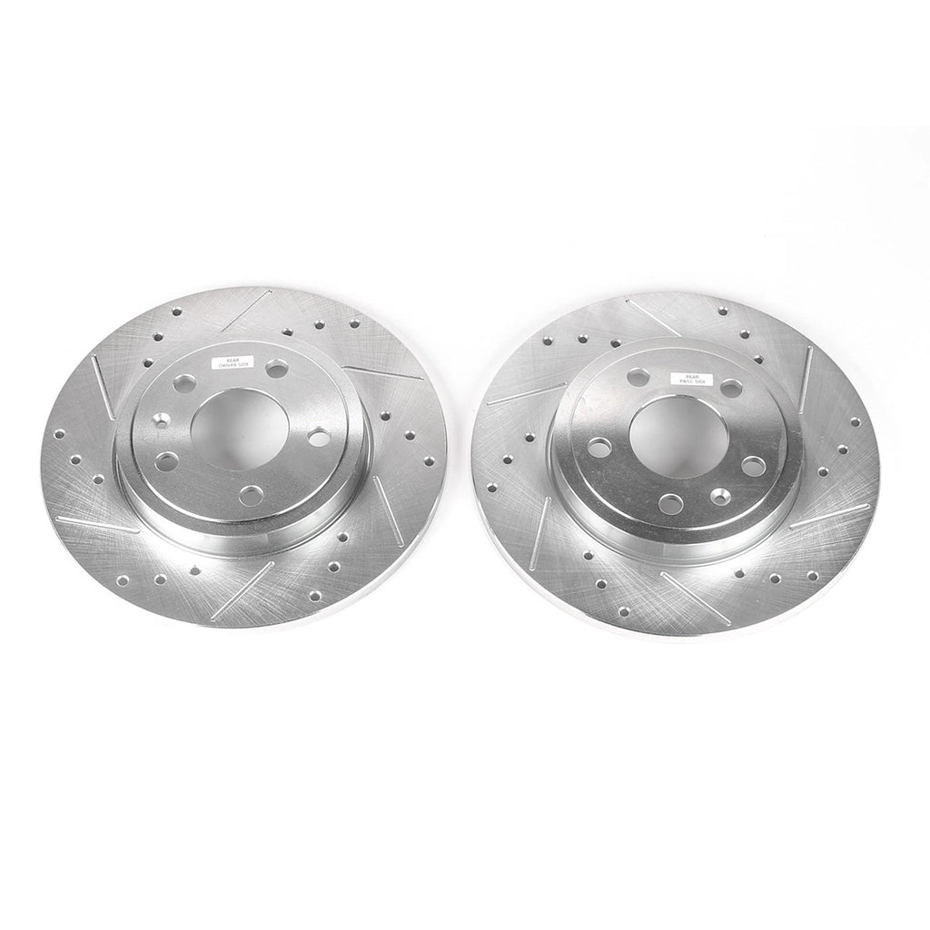 Set of 2 Powerstop Brake Discs for Audi A4 Quattro