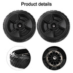 Set of 2 Lawn Mower Wheels and 12 Teeth Drive Gear for Honda