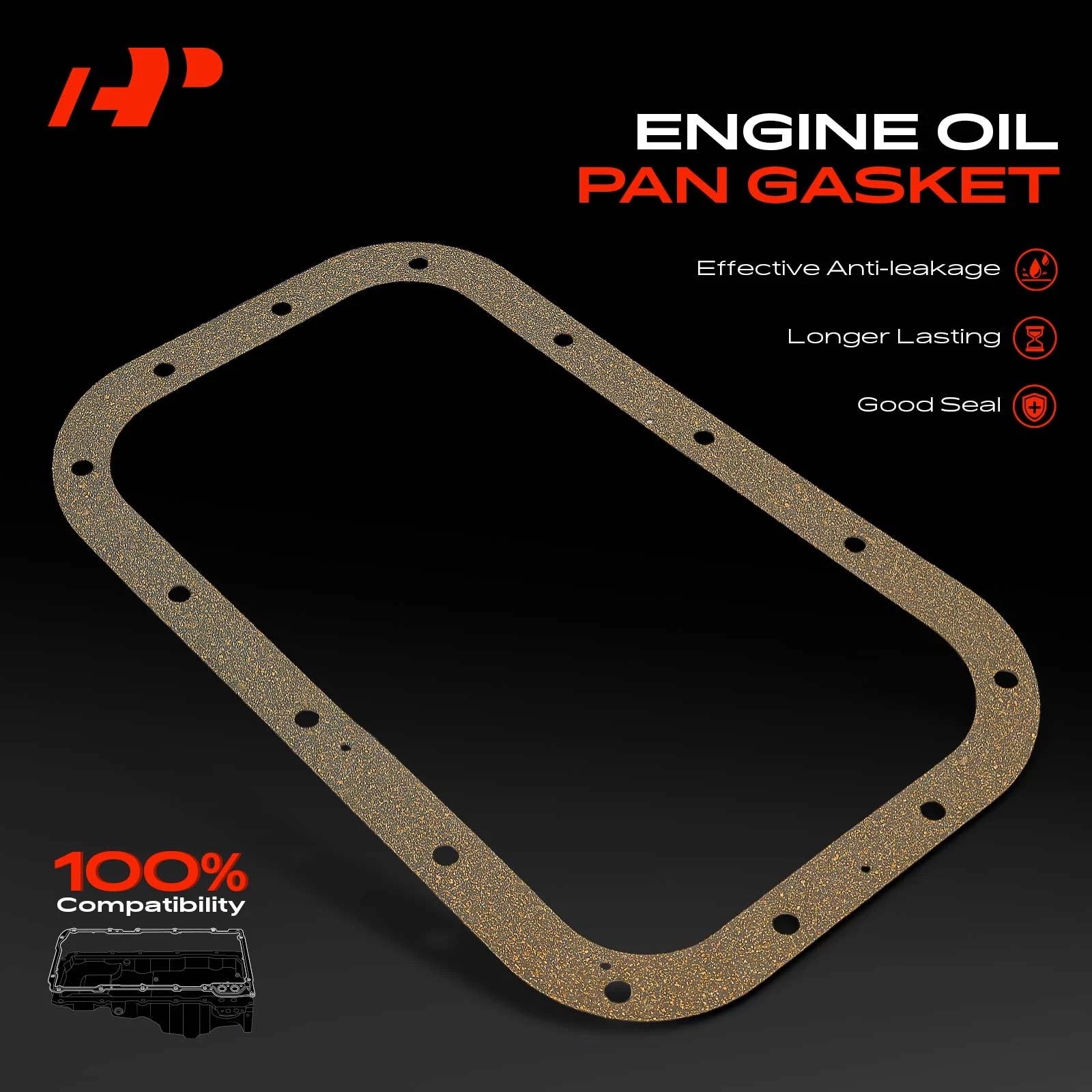 Engine Oil Pan Gasket for Jeep Wrangler, Dodge Charger, Challenger