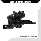 Engine Coolant Thermostat Housing Assembly for BMW 320i (2012–2018) No.11537600584