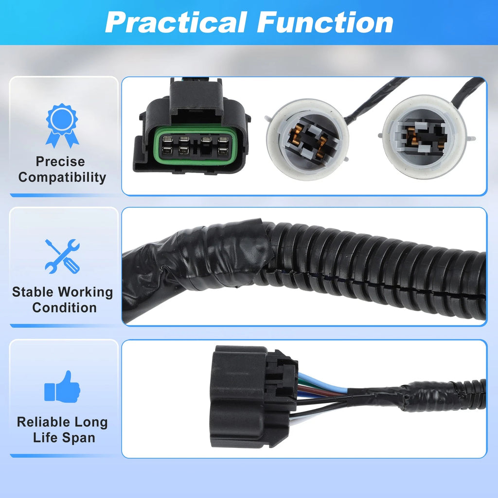 Rear Right Tail Light Socket Wiring Harness for Chevy Silverado Tahoe Suburban (2007–2014)