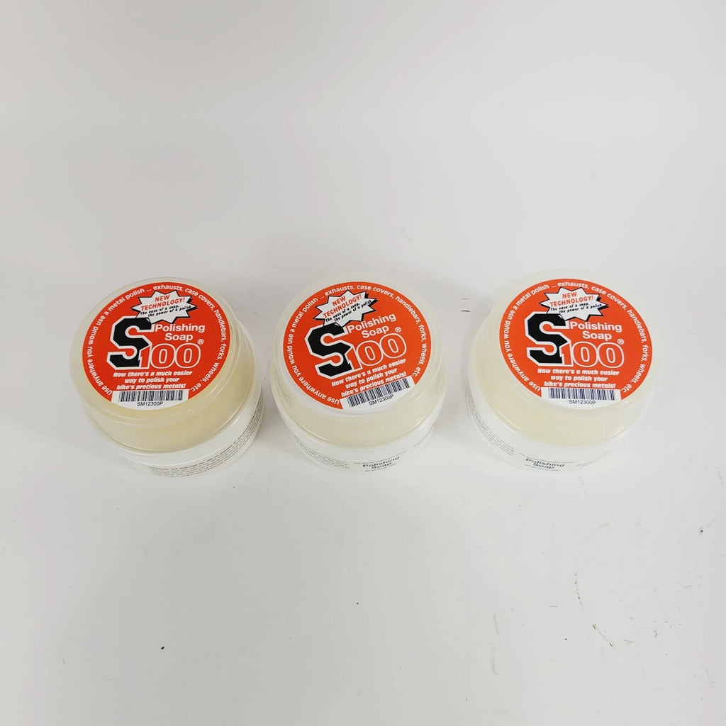 Set of 3 S100 Metal Polishing Soap 10.6oz 12300P for Motorcycles