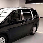6Pc Chrome Pillar Post Covers Replacement for Toyota Sienna (2011–2022)