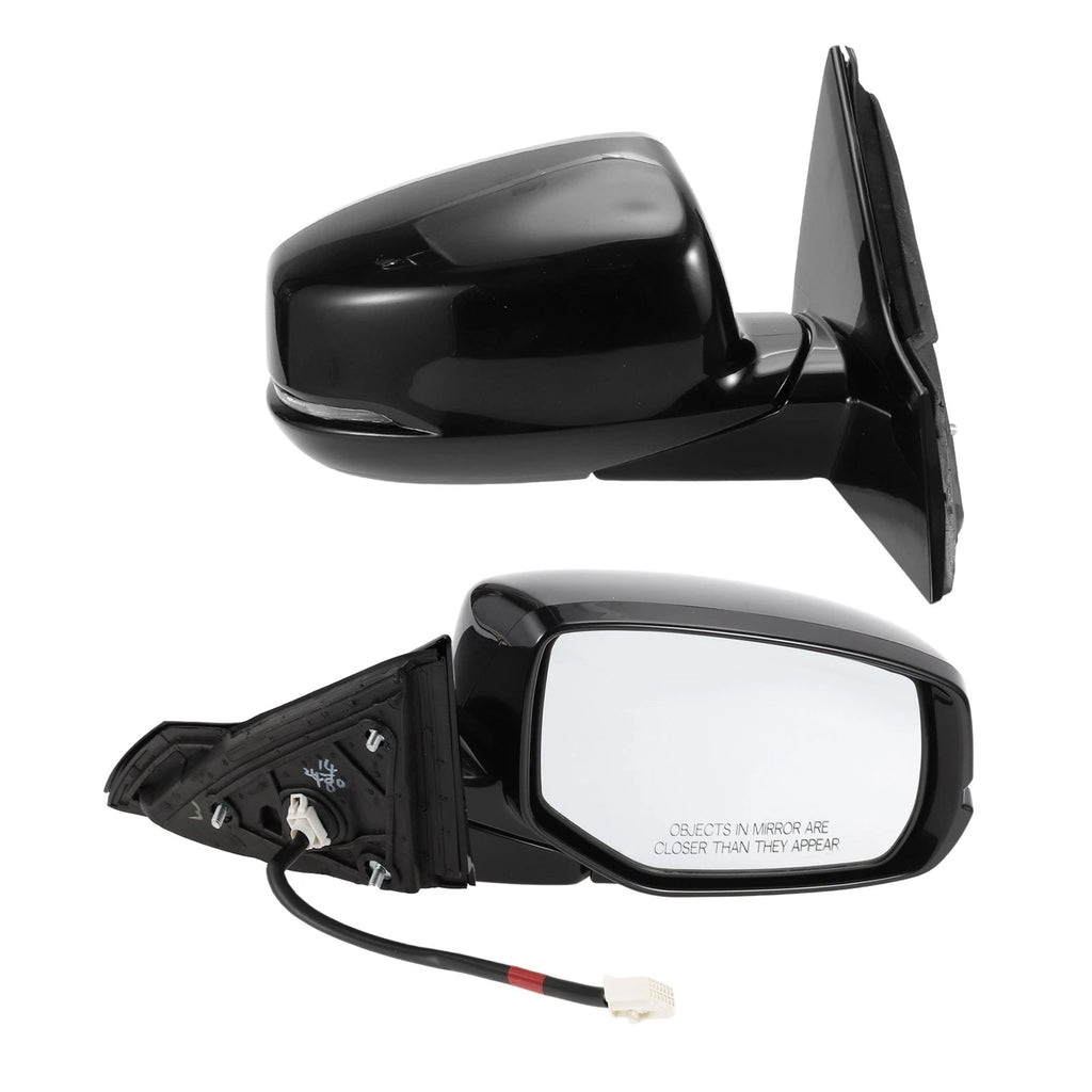 Right Side Door Mirror for Honda Accord (2013–2017) Manual Folding Gloss Black