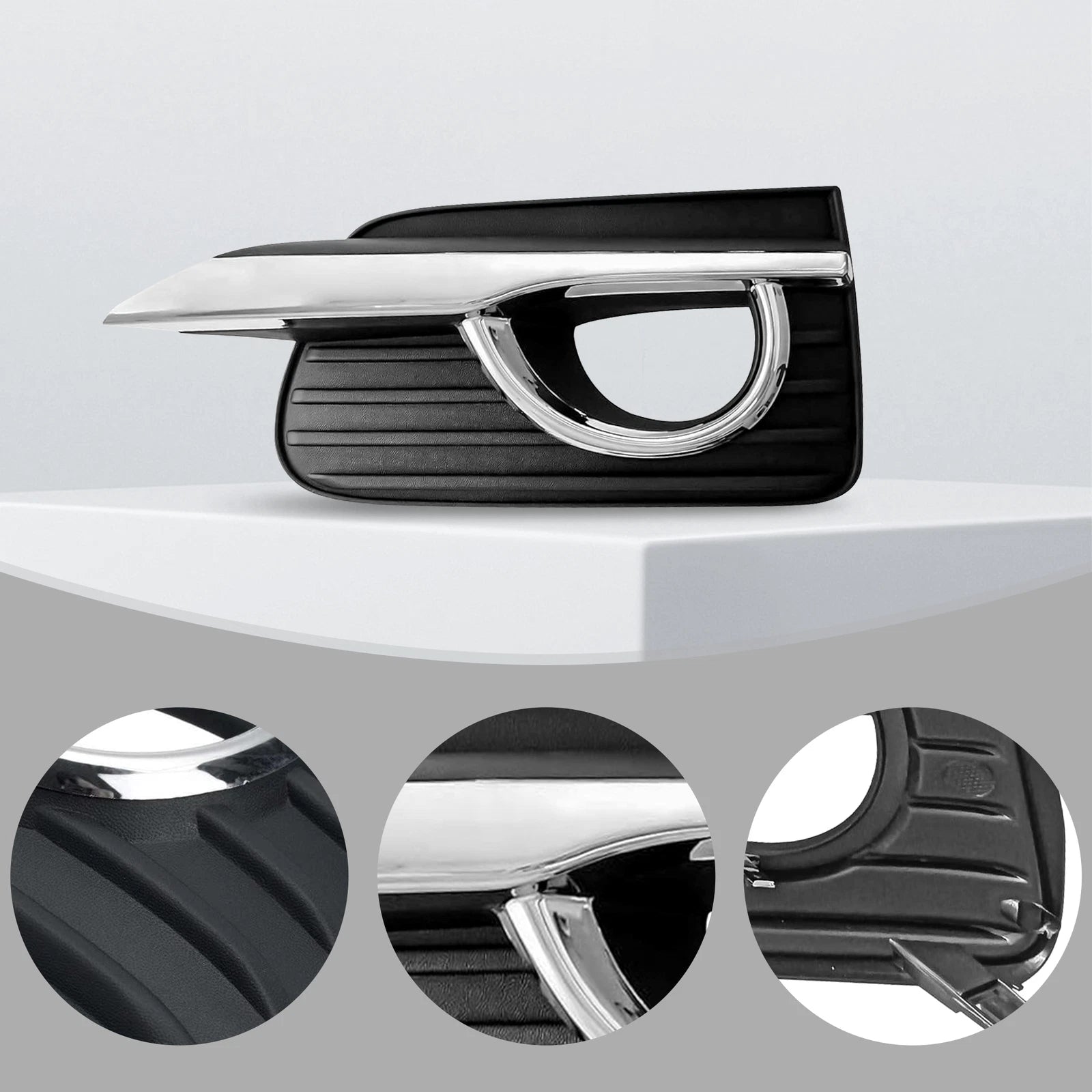Pair of Bumper Fog Light Cover Grills for Infiniti Q50 (2014–2017)