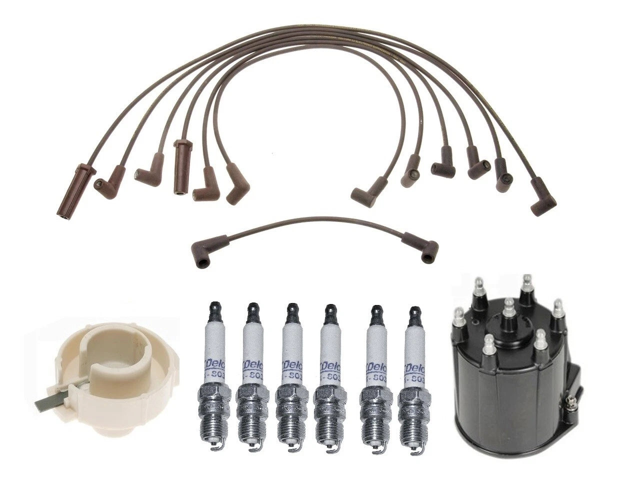 ACDelco Ignition Kit Set for Chevy GMC (Includes Rotor, Cap, Wires, Plugs)