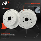 Rear Drilled Brake Rotor & Ceramic Pad for Subaru Tribeca (2006–2014)