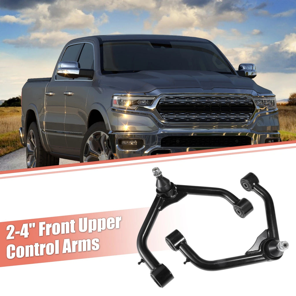 2X Front Upper Control Arms for Dodge Ram 1500 (2006–2023) Black