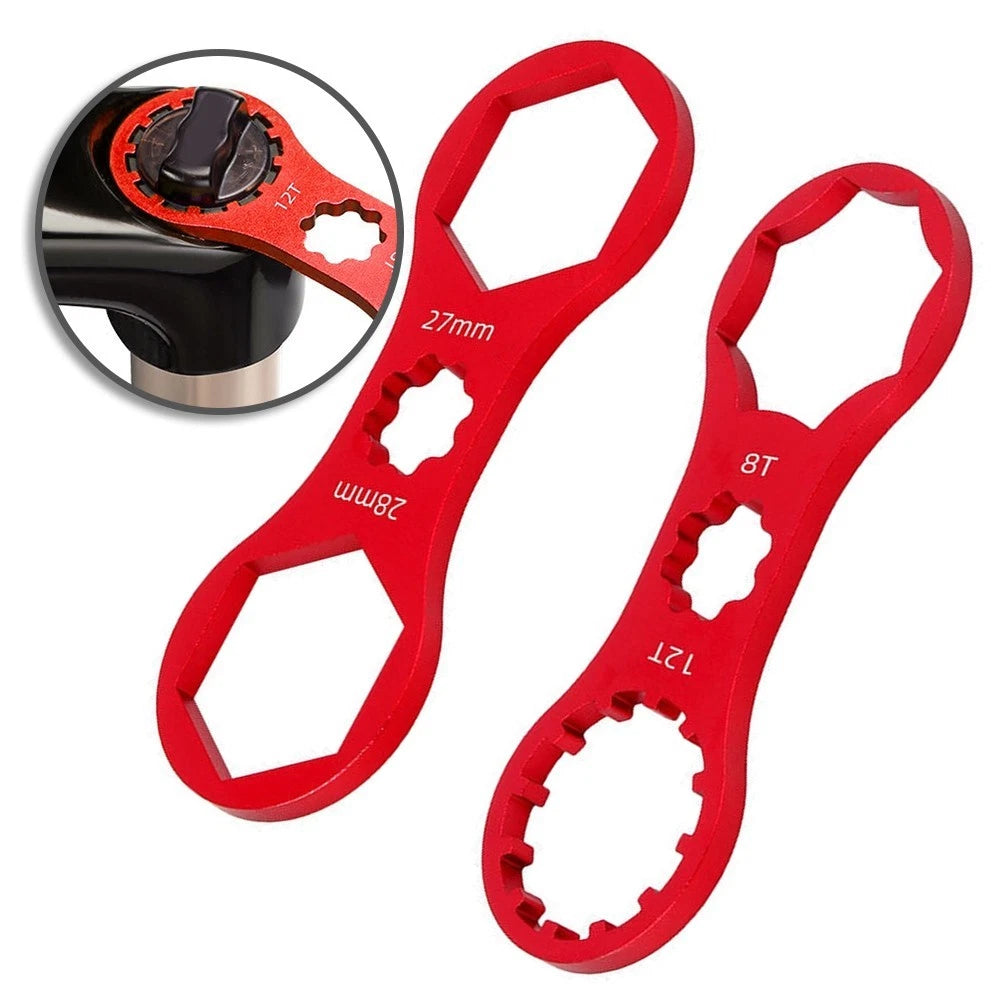 Front Fork Shoulder Wrench for Bicycle Forks (10.1x3.8x0.4 cm)