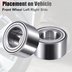2 Pcs Wheel Bearing DAC38700037 for Hyundai Accent (2000–2018)
