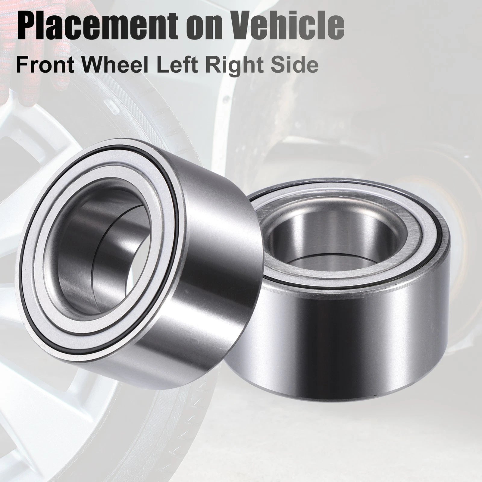 2 Pcs Wheel Bearing DAC38700037 for Hyundai Accent (2000–2018)