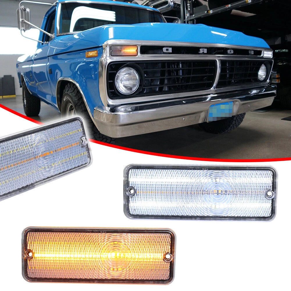 Clear Switchback LED Sequential Signal Light for Ford F-100 (1974–1977)