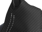 Automatic Shift Boot Cover for BMW X3 (2003–2010) Carbon Fiber Gray Stitch