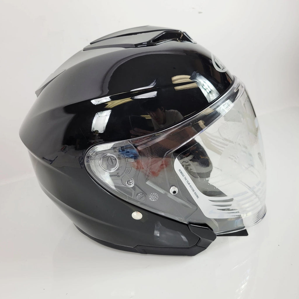 HJC i30 Open Face Helmet Gloss Black Size Small for Unisex (2023)