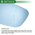 Heated Left Side Mirror Glass for Audi A3 (2000–2003)