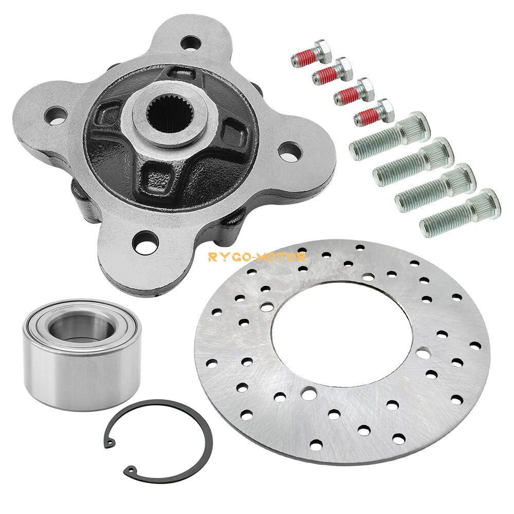 Rear Wheel Hub Bearing Studs Brake Rotor Kit for Polaris Brutus HD (2013–2018)