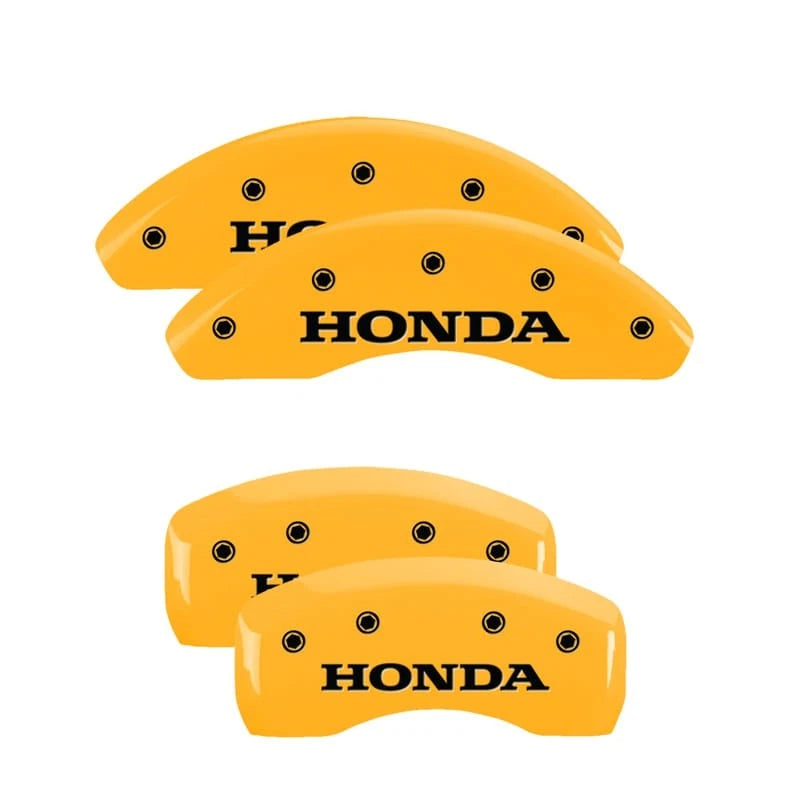 Set of 4 Yellow Caliper Covers for 2002–2003 Honda Civic Si