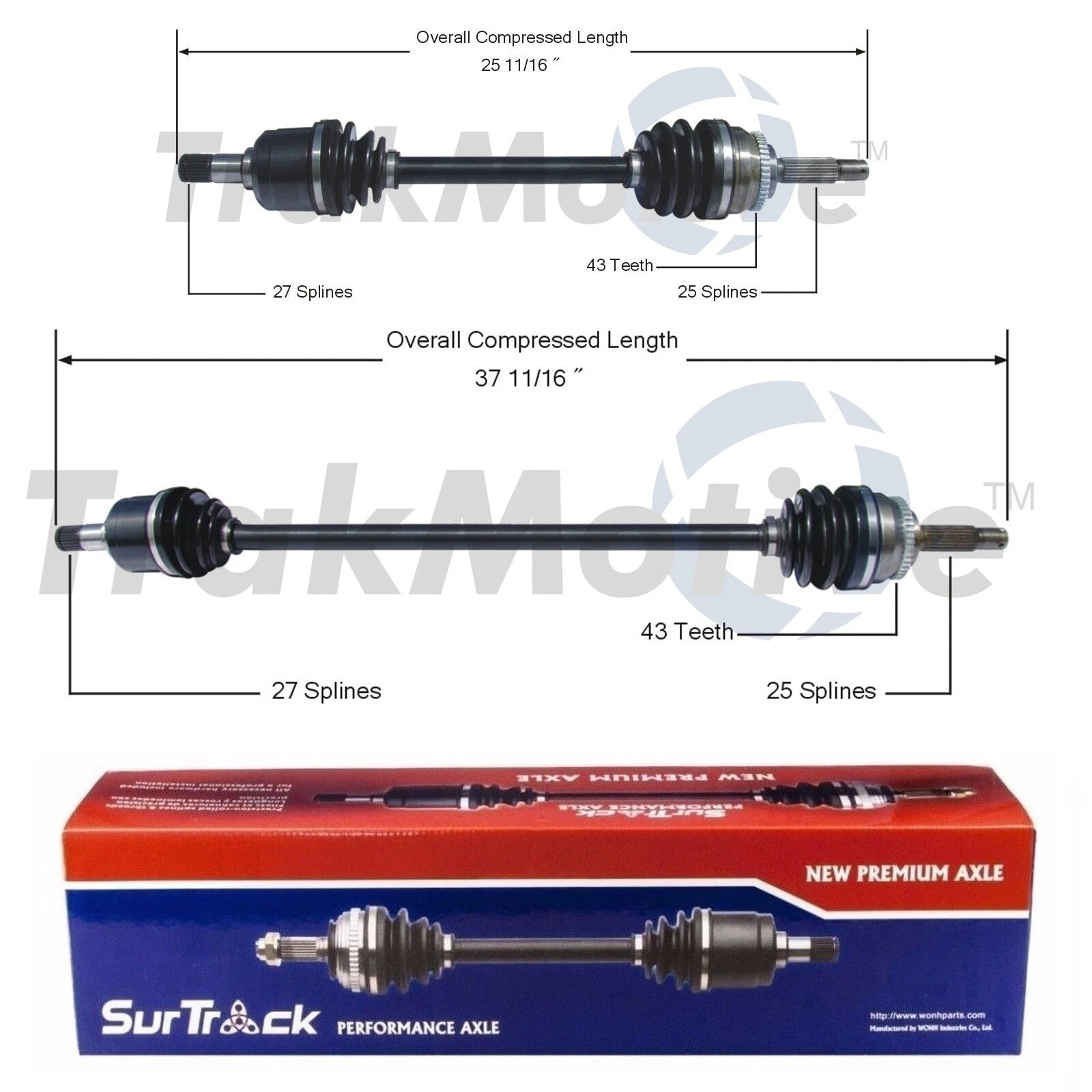 2X Front CV Axle Shafts for Mitsubishi Galant FWD 2.4L L4