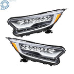 Full LED Headlight Pair for Honda CR-V Hybrid/Touring (2017–2022)
