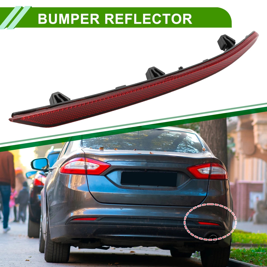 Bumper Reflector No.KS7Z13A565A for Ford Fusion (2019–2020) Red 1pc Rear Right