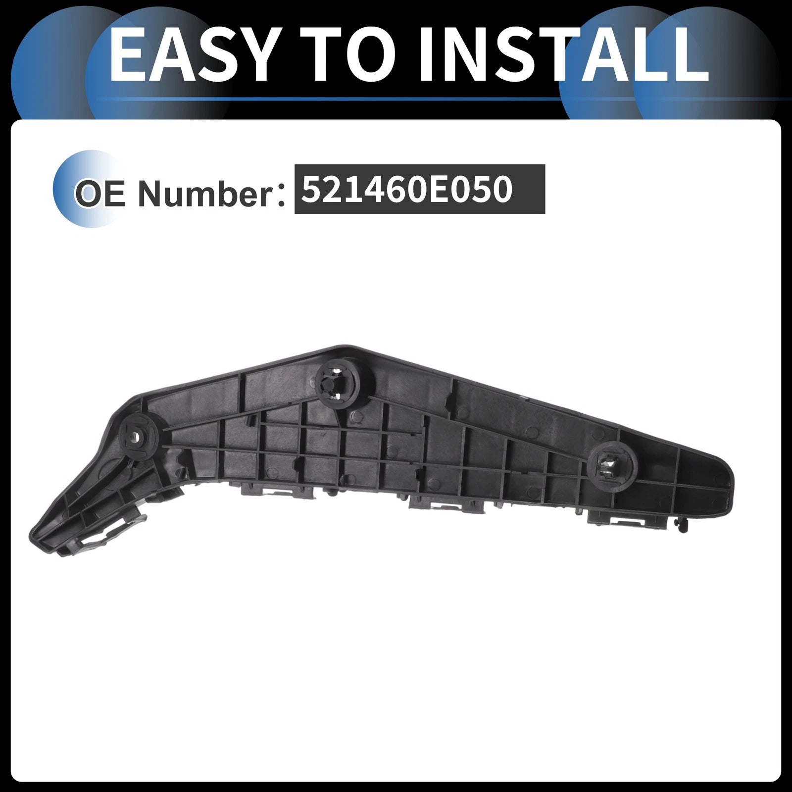1pc Left Front Bumper Retainer Bracket No. 521460E050 for Toyota Highlander (2011–2013)