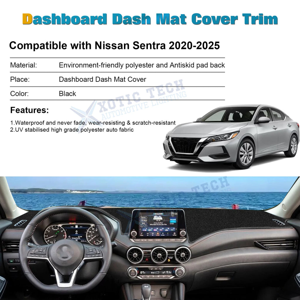 DashMat Non-Slip Dashboard Mat for Nissan Sentra (2020-2026)