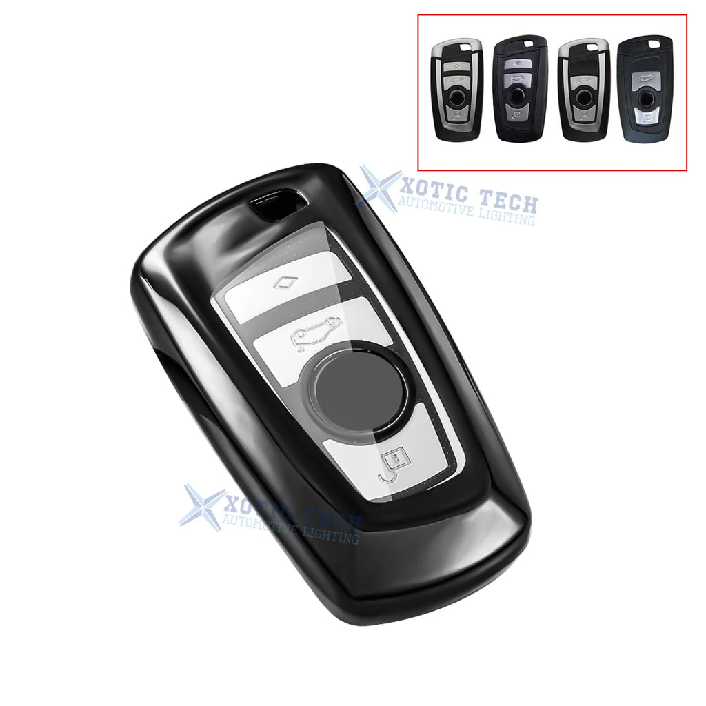 Soft TPU Remote Key Cover Holder Shell for BMW 1 3 5 7 X3 (2014–2023)