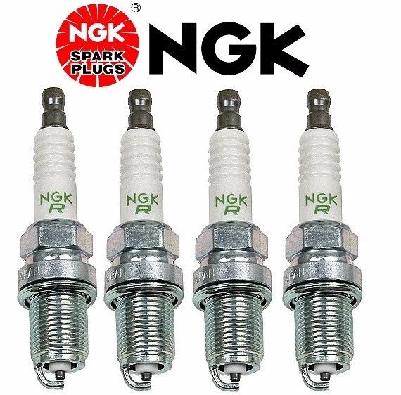 Set of 4 NGK V-Power Spark Plugs BKR6E11 for OEM Applications (Various)
