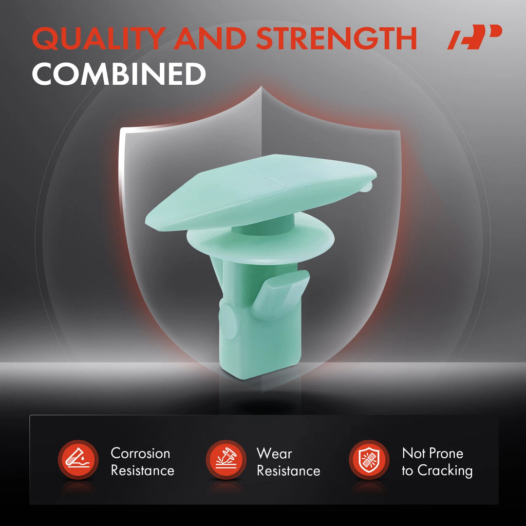 30Pcs 5mm Double Head Green Weatherstrip Retainers for Honda