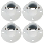 Set of 4 Aluminum Deck Flanges for In-ground Pool Slide