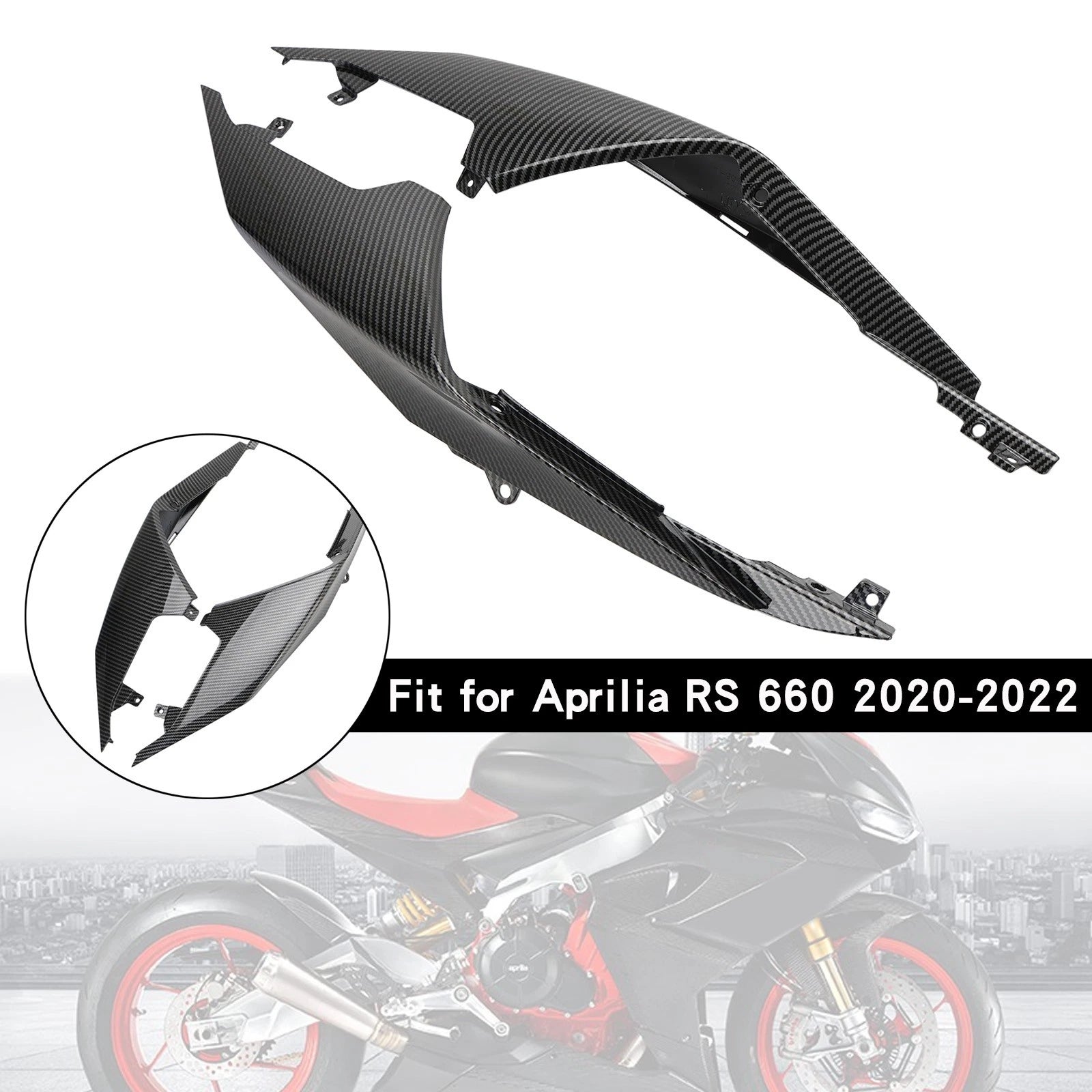 Carbon ABS Rear Tail Seat Side Cover Fairing for Aprilia RS 660 (2020–2024)