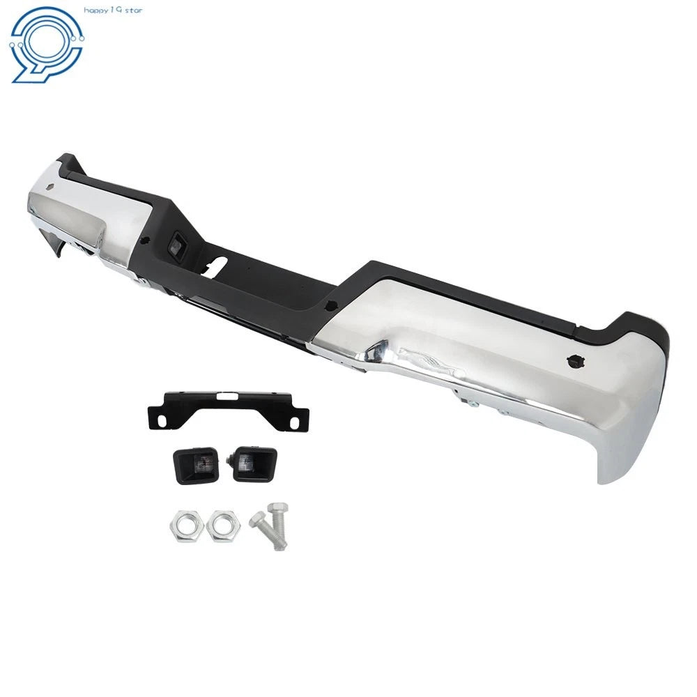 Chrome Rear Step Bumper Assembly for Ford F-250 F-350 Super Duty (2017–2022)