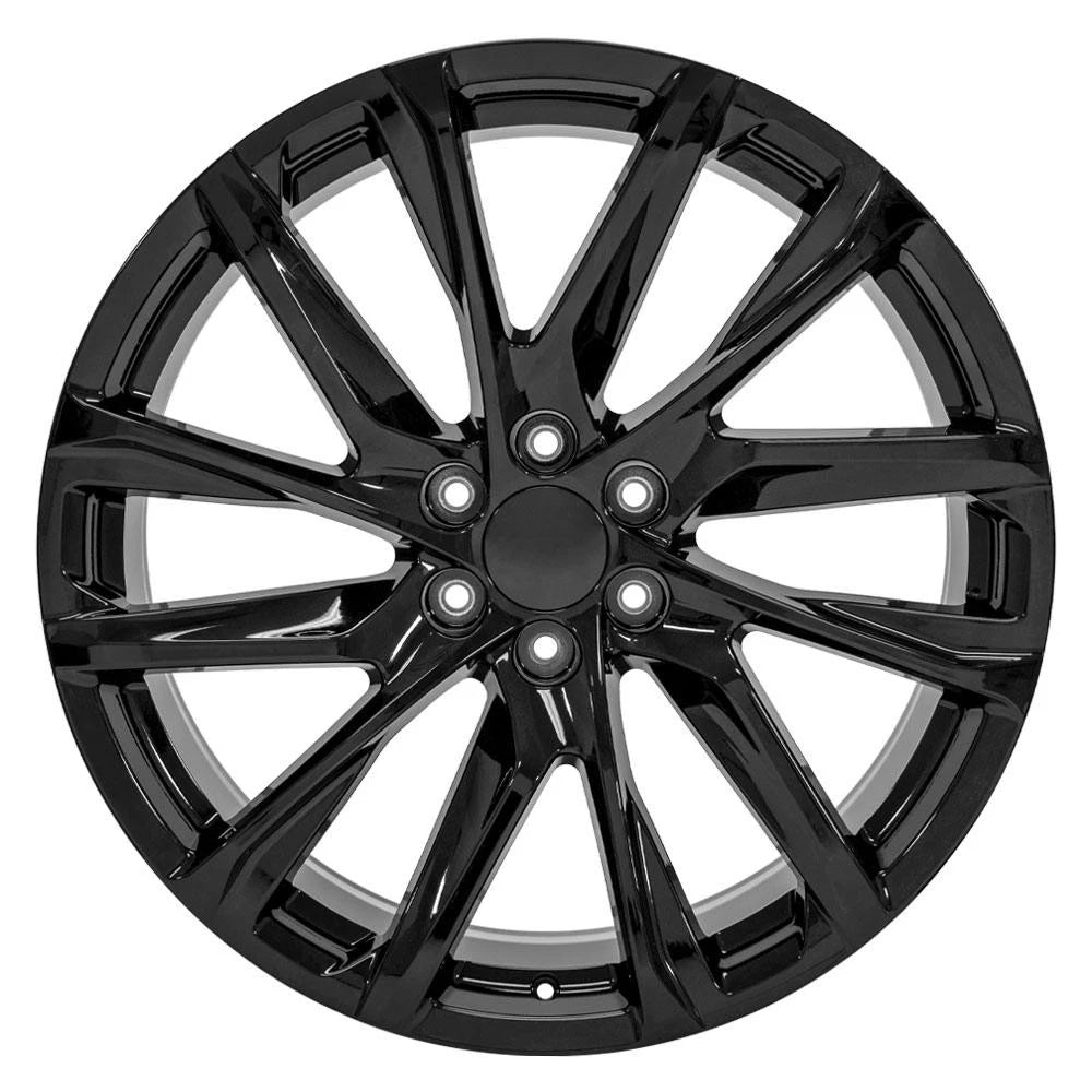 24in Gloss Black Wheel Replacement for 2003–2014 Chevy Express 1500